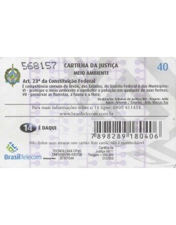 CARTILHA DA JUSTIÇA 09/11 - PROTEÇÃO AO MEIO AMBIENTE