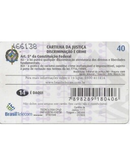 CARTILHA DA JUSTIÇA 11/11 - DISCRIMINAÇÃO E CRIME