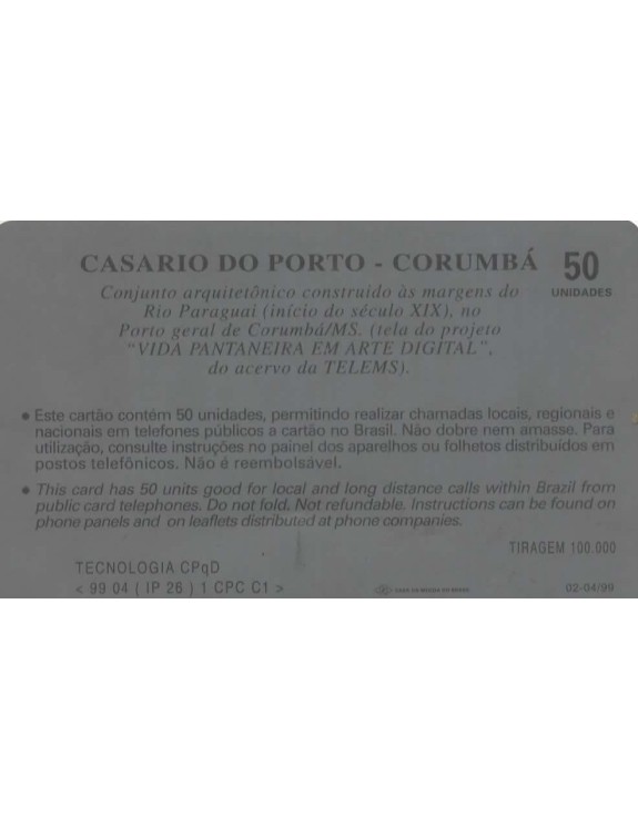 CASARIO DO PORTO - CORUMBÁ - TELEMS
