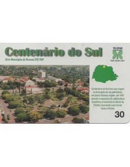 SERIE MUNICIPIOS DO PARANA 072 DE 399 - CENTENARIO DO SUL