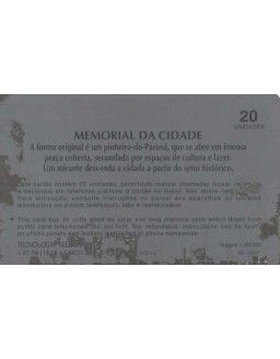 SERIE CIDADE DE CURITIBA - MEMORIAL DA CIDADE