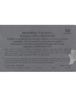 SERIE CIDADE DE CURITIBA - MEMORIAL ITALIANO/BOSQUE SAO CRISTOVAO