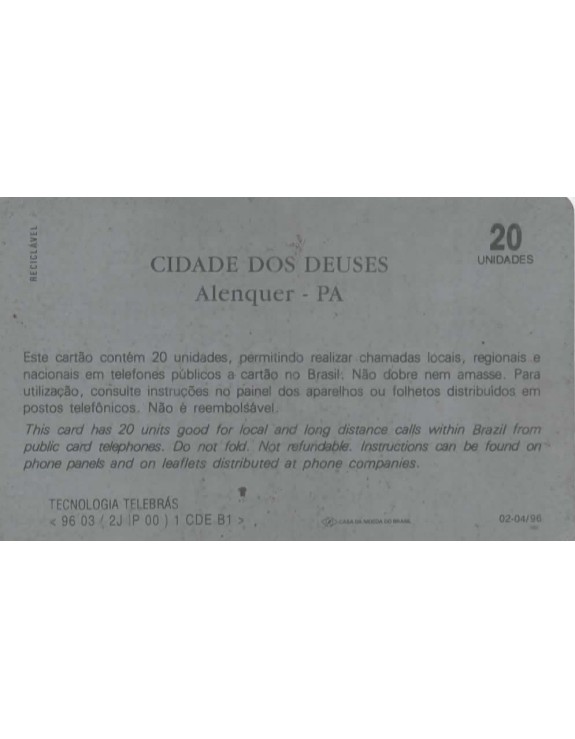 CIDADE DOS DEUSES - ALENQUER - PA
