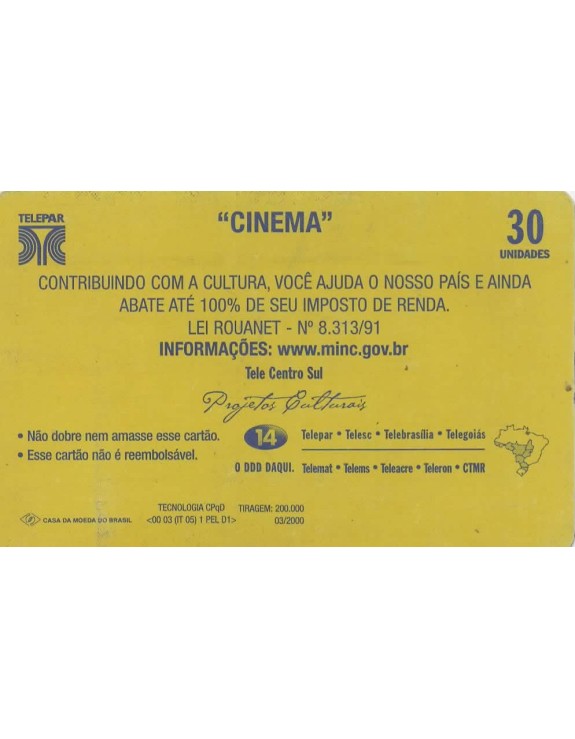 CINEMA - GOVERNO FEDERAL