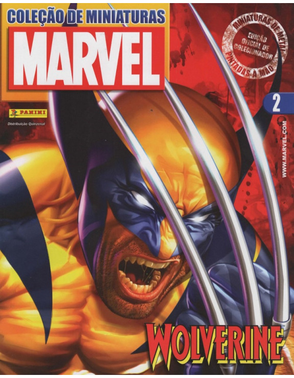 COLEÇAO DE MINIATURAS MARVEL 002 WOLVERINE