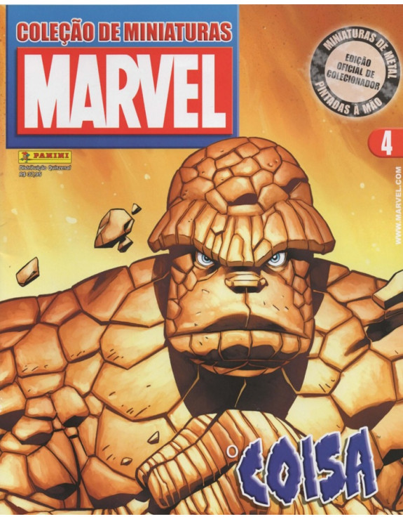 COLEÇAO DE MINIATURAS MARVEL 004 O COISA