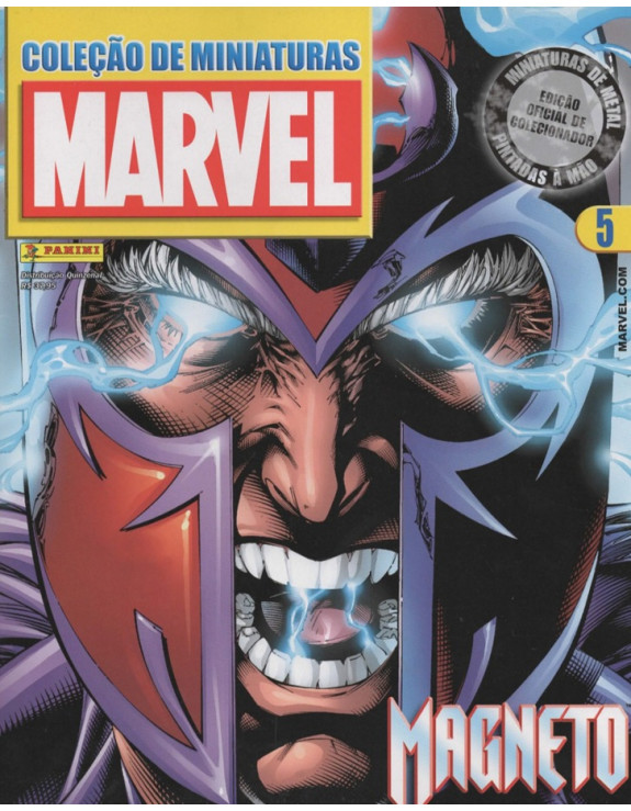 COLEÇAO DE MINIATURAS MARVEL 005 MAGNETO
