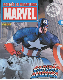 COLEÇAO DE MINIATURAS MARVEL 009 CAPITAO AMERICA