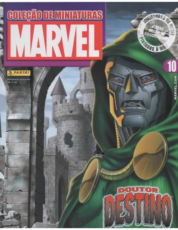 COLEÇAO DE MINIATURAS MARVEL 010 DOUTOR DESTINO