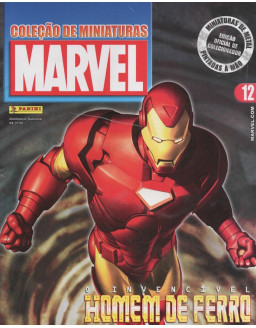 COLEÇAO DE MINIATURAS MARVEL 012 HOMEM DE FERRO