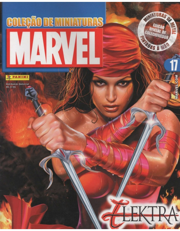 COLEÇAO DE MINIATURAS MARVEL 017 ELEKTRA