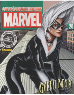 COLEÇAO DE MINIATURAS MARVEL 020 GATA NEGRA