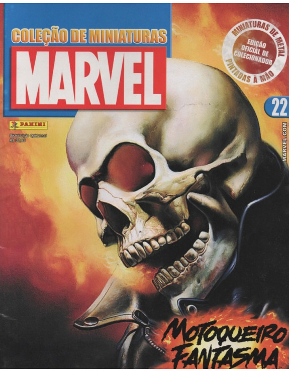 COLEÇAO DE MINIATURAS MARVEL 022 MOTOQUEIRO FANTASMA