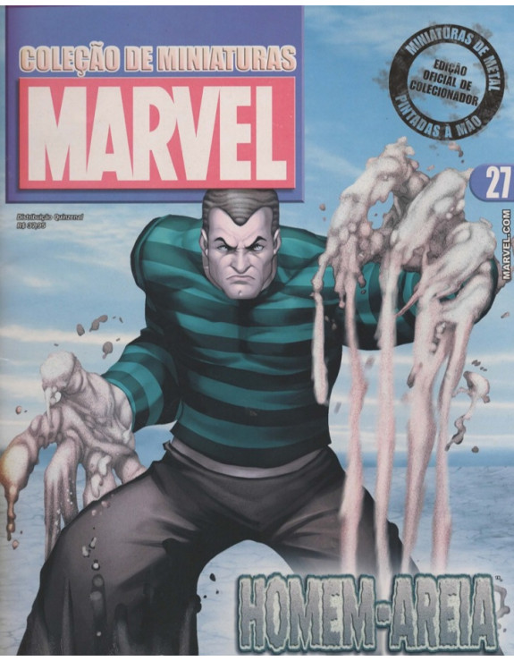 COLEÇAO DE MINIATURAS MARVEL 027 HOMEM AREIA