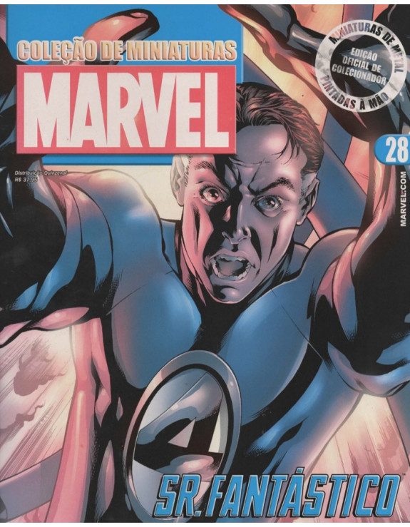 COLEÇAO DE MINIATURAS MARVEL 028 SR FANTASTICO