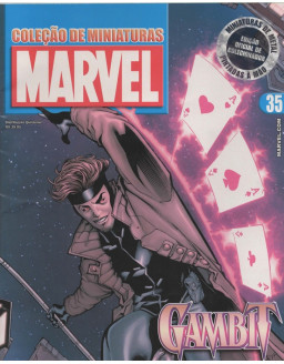 COLEÇAO DE MINIATURAS MARVEL 035 GAMBIT