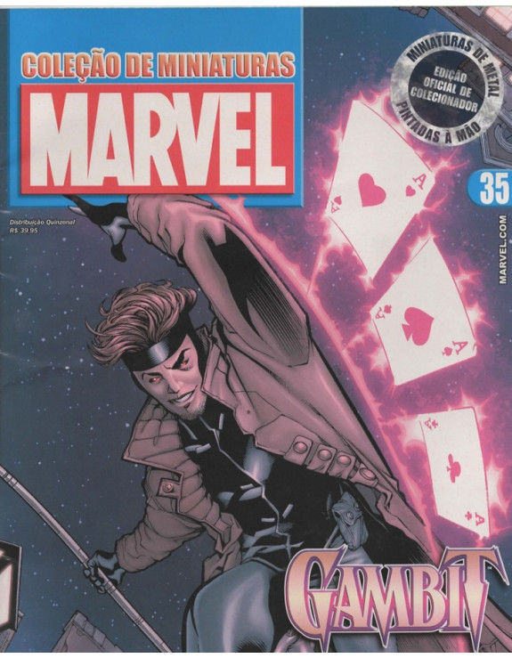 COLEÇAO DE MINIATURAS MARVEL 035 GAMBIT
