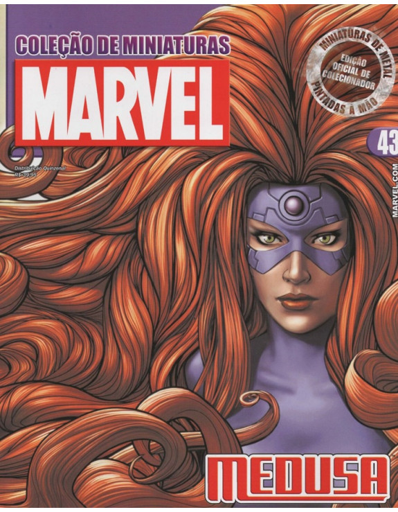 COLEÇAO DE MINIATURAS MARVEL 043 MEDUSA