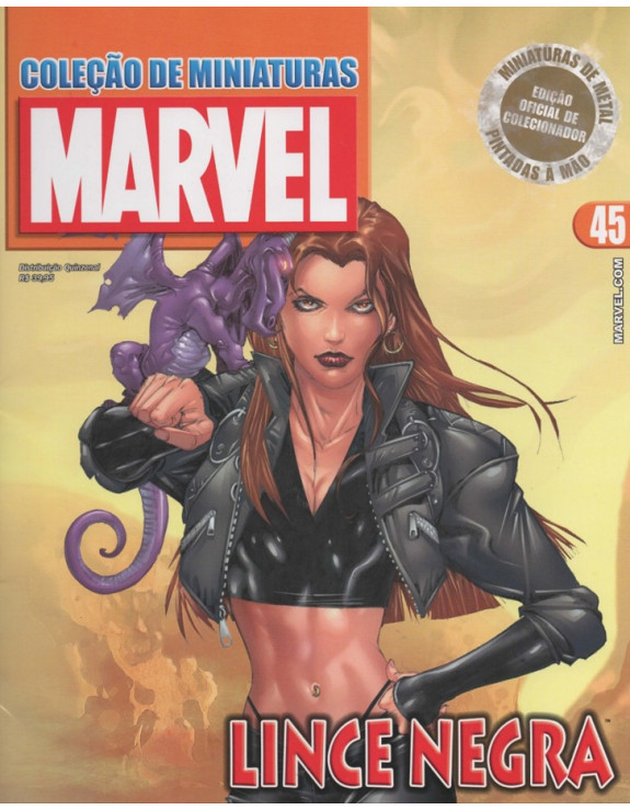 COLEÇAO DE MINIATURAS MARVEL 045 LINCE NEGRA