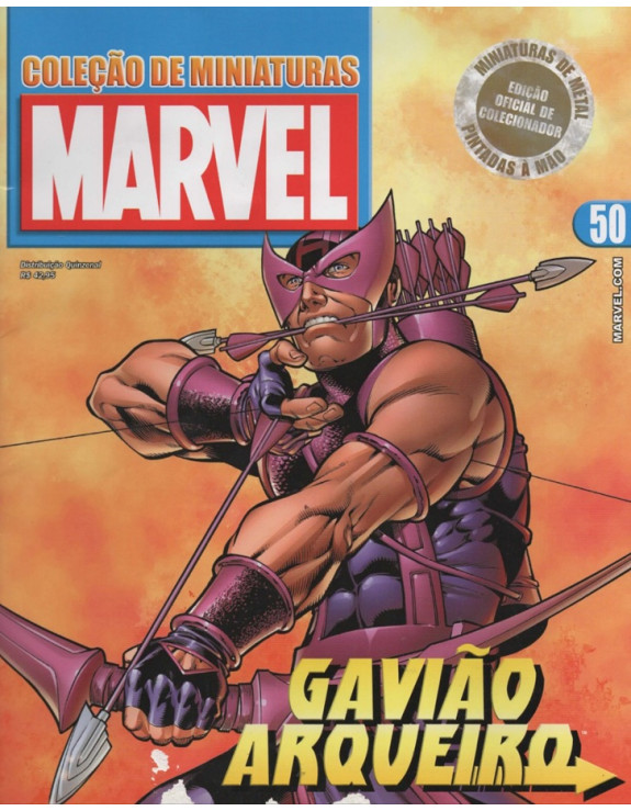 COLEÇAO DE MINIATURAS MARVEL 050 GAVIAO ARQUEIRO