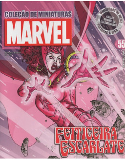 COLEÇAO DE MINIATURAS MARVEL 055 FEITICEIRA ESCARLATE