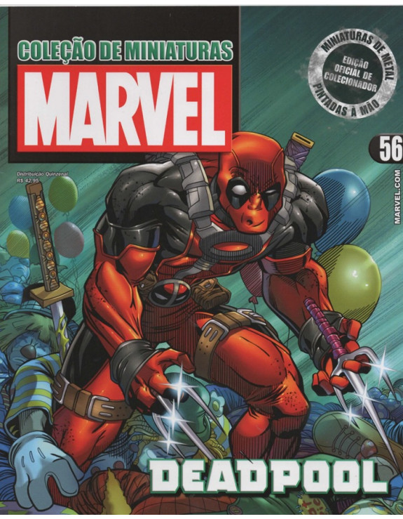 COLEÇAO DE MINIATURAS MARVEL 056 DEADPOOL