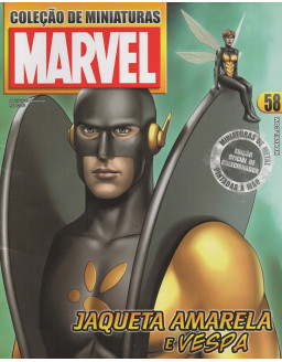 COLEÇAO DE MINIATURAS MARVEL 058 JAQUETA AMARELA E VESPA