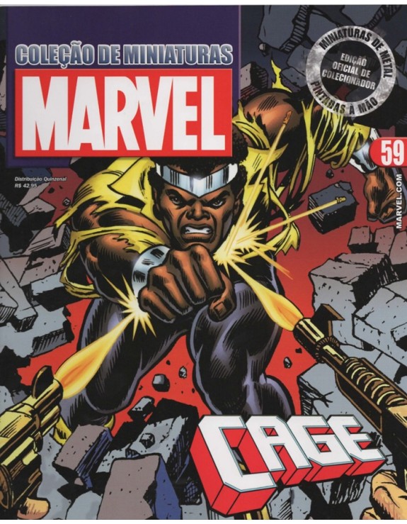 COLEÇAO DE MINIATURAS MARVEL 059 CAGE