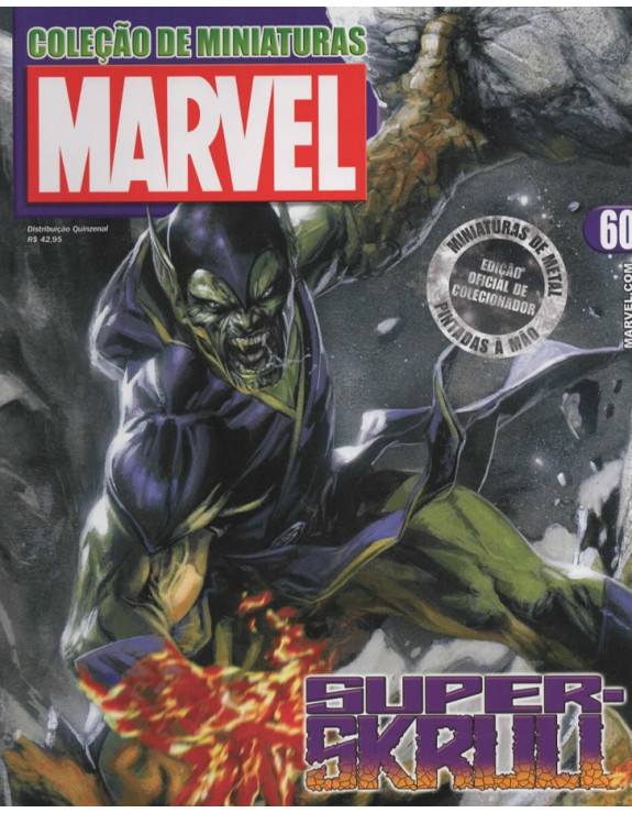 COLEÇAO DE MINIATURAS MARVEL 060 SUPER SKRULL