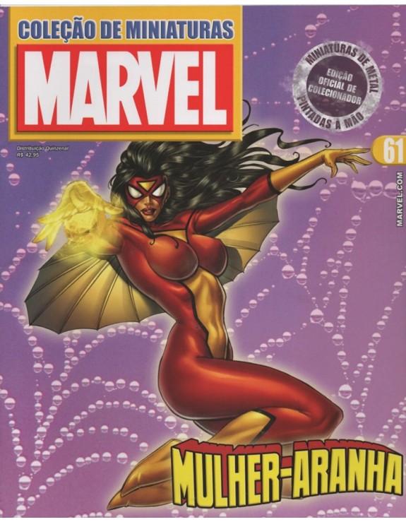 COLEÇAO DE MINIATURAS MARVEL 061 MULHER ARANHA