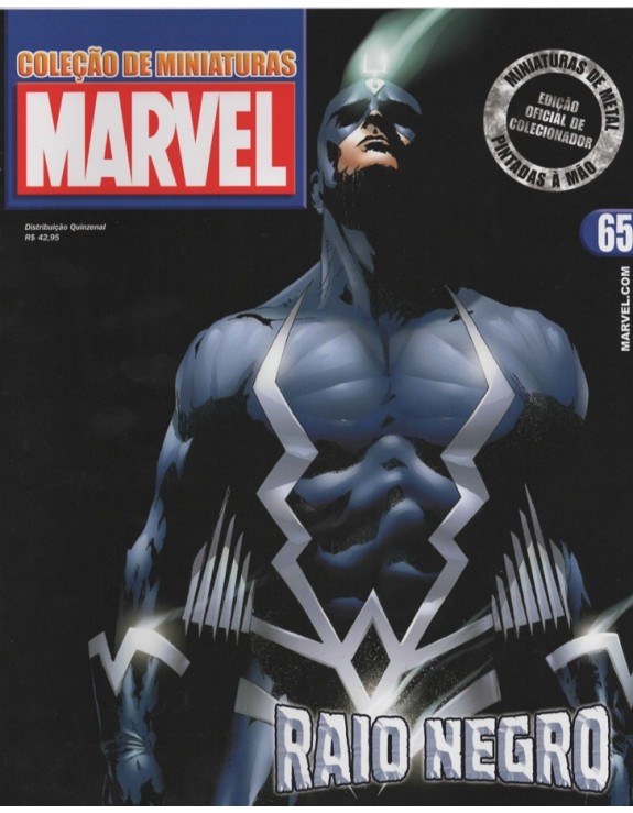 COLEÇAO DE MINIATURAS MARVEL 065 RAIO NEGRO