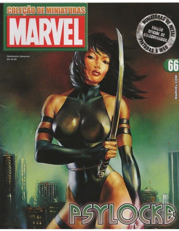 COLEÇAO DE MINIATURAS MARVEL 066 PSYLOCKE