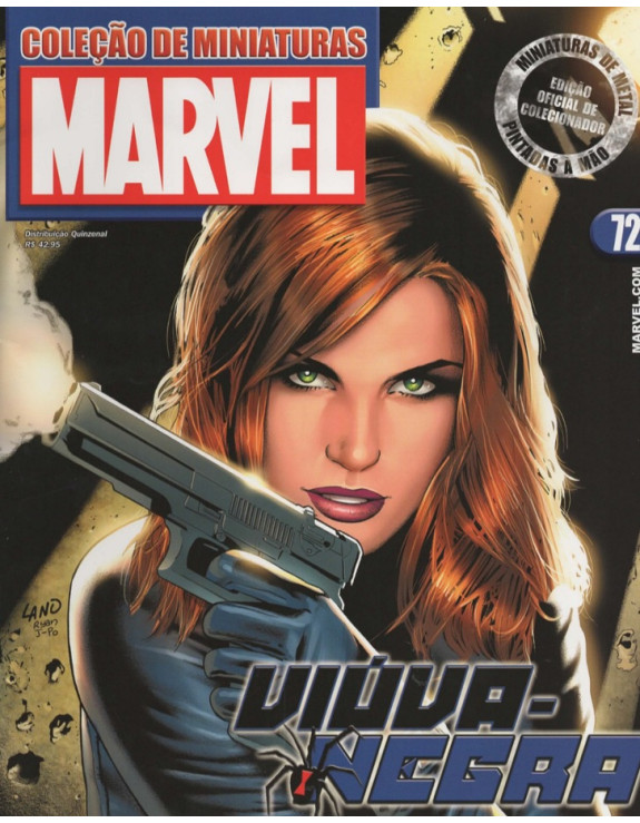 COLEÇAO DE MINIATURAS MARVEL 072 VIUVA NEGRA