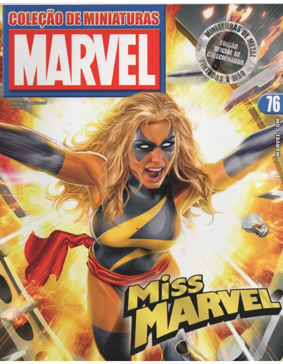 COLEÇAO DE MINIATURAS MARVEL 076 MISS MARVEL