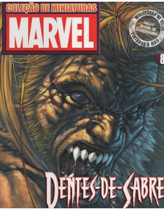 COLEÇAO DE MINIATURAS MARVEL 084  DENTES DE SABRE