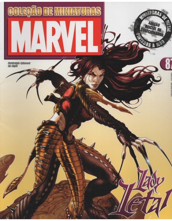 COLEÇAO DE MINIATURAS MARVEL 087 LADY LETAL
