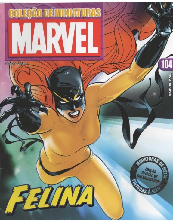 COLEÇAO DE MINIATURAS MARVEL 104 FELINA