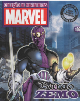 COLEÇAO DE MINIATURAS MARVEL 106 BARAO ZEMO
