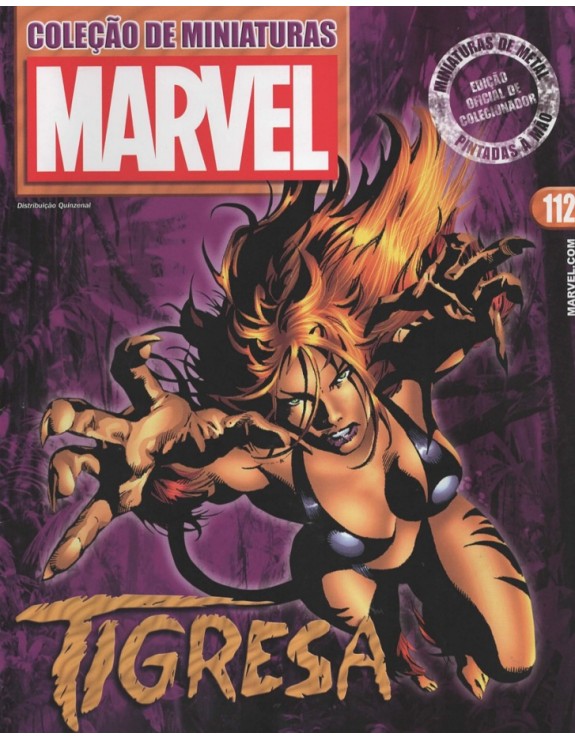 COLEÇAO DE MINIATURAS MARVEL 112 TIGRESA
