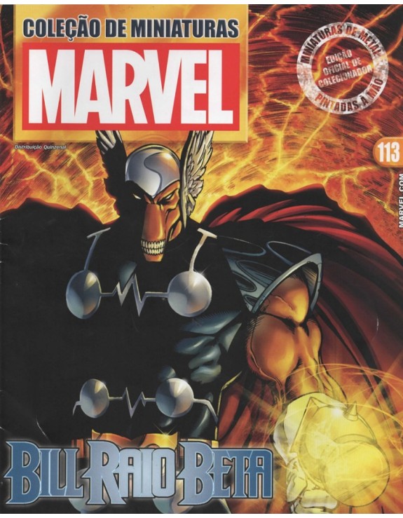 COLEÇAO DE MINIATURAS MARVEL 113 BILL RAIO BETA