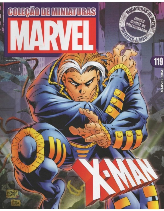 COLEÇAO DE MINIATURAS MARVEL 119 X-MAN