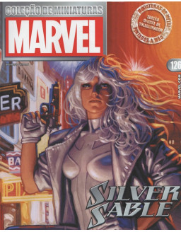COLEÇAO DE MINIATURAS MARVEL 126 SILVER SABLE