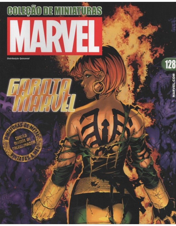 COLEÇAO DE MINIATURAS MARVEL 128 GAROTA MARVEL