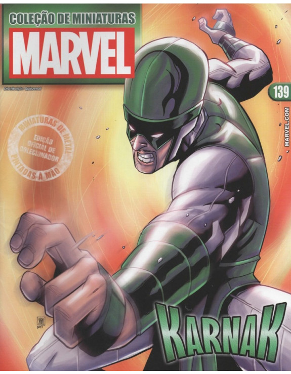 COLEÇAO DE MINIATURAS MARVEL 139 KARNAK