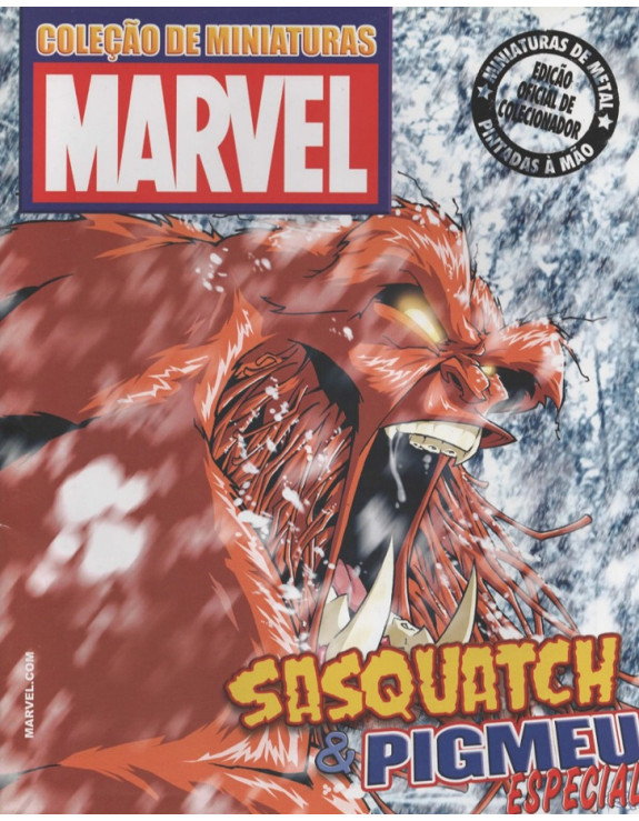 COLECAO DE MINIATURAS MARVEL ESPECIAL SASQUATCH PIGMEU