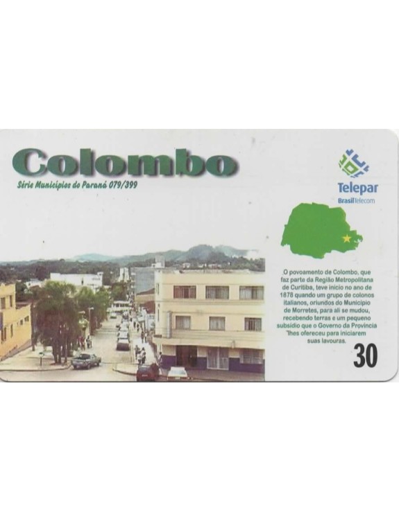 SERIE MUNICIPIOS DO PARANA 079 DE 399 - COLOMBO