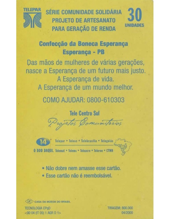 SERIE COMUNIDADE SOLIDARIA - PROJETO DE ARTESANATO 