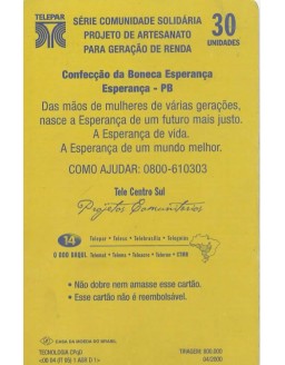 SERIE COMUNIDADE SOLIDARIA - PROJETO DE ARTESANATO 