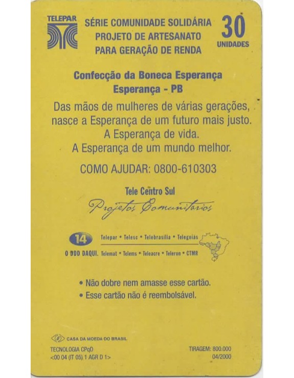SERIE COMUNIDADE SOLIDARIA - PROJETO DE ARTESANATO 