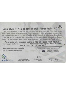 COPA DAVIS - 6,7 E 8 DE ABRIL DE 2001 - FLORIANOPOLIS - SC